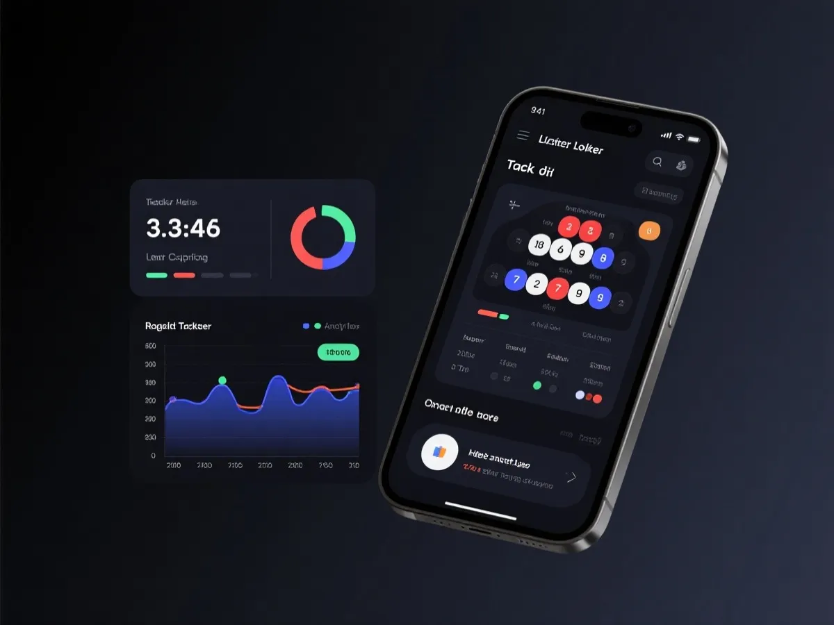 澳洲幸运8 即時追蹤儀表板示意